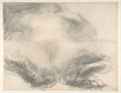 Study of a nude female figure (Satyress)