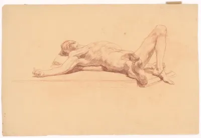 Study of a Reclining Man