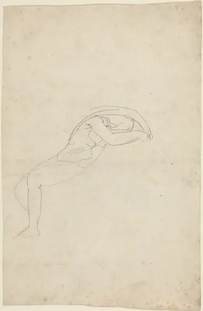 Study of a Semi-Reclining Figure