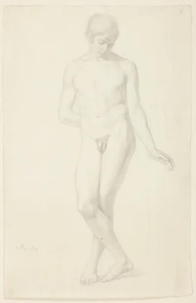 Study of a Standing Nude Youth
