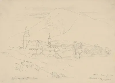 Study of a Village bellow Choč Mountains