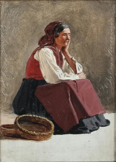 Study of a woman from Dalmatia.