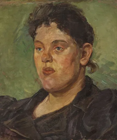 Study of a woman's head.
