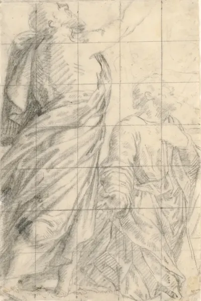 Study of Male Figures with Drapery