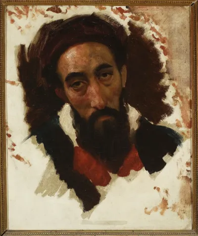 Study of man's head.