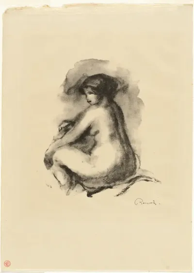 Study of Seated Nude Woman