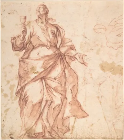 Study of St. John (recto); Study of a Warrior (verso)