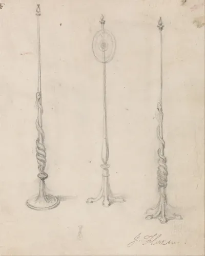 Study of Three Lampstands