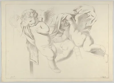 Study of three putti