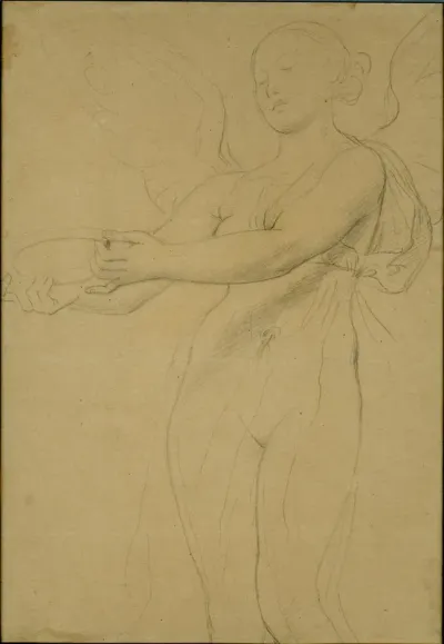 Study of Victory for the Apotheosis of Homer