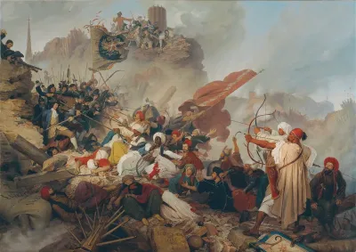 Sturm der Türken auf die Löwelbastei