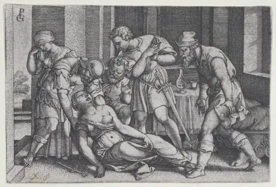 Suicide of Lucretia, from "Scenes from Roman History"