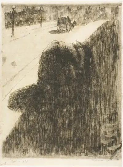 Suicide, plate eleven from Woman
