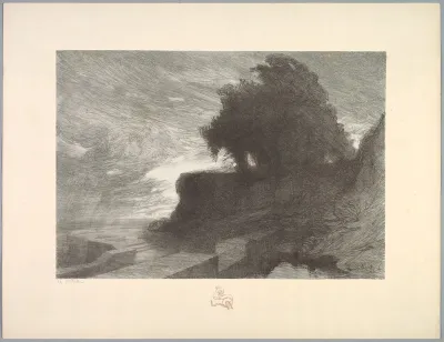 Suite de Paysages: Landscape, Plate 4, Remarque, Snake