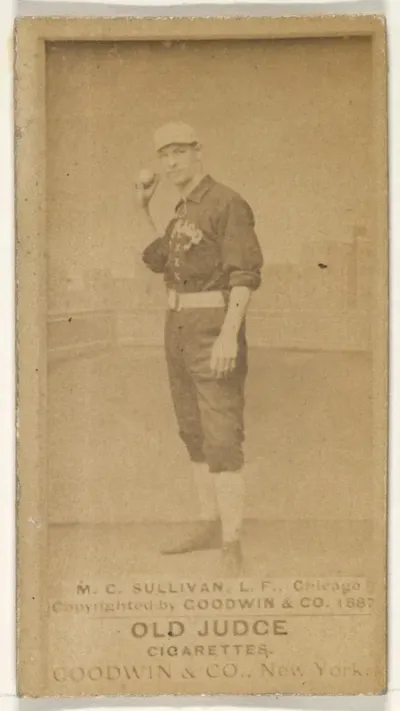 Sullivan, Left Field, Chicago, from the Old Judge series (N172) for Old Judge Cigarettes