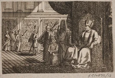 Sultan på en trone