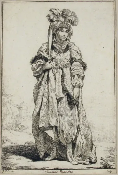 Sultane Blanche and Le Grand Visir (White Sultaness and The Grand Vizir), from the series "Caravane du Sultan à la Mecque..." (Caravan of a Sultan Going to Mecca)
