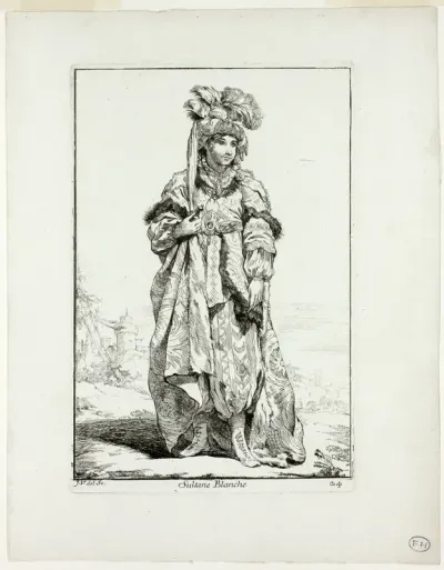 Sultane Blanche, plate 24 from Caravanne du Sultan à la Mecque