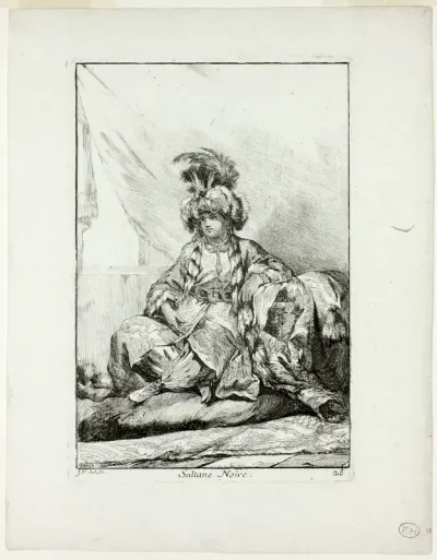 Sultane Noire, plate 28 from Caravanne du Sultan à la Mecque