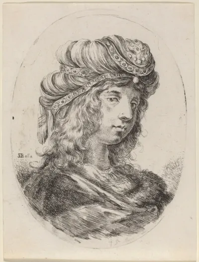 Sultaness in a Banded Turban, Turned to the Right, 1649