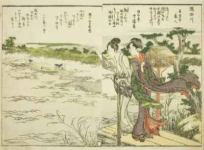 Sumida River, from vol. 1 of the illustrated book "Fine Views of the Eastern Capital at a Glance (Toto shokei ichiran)"