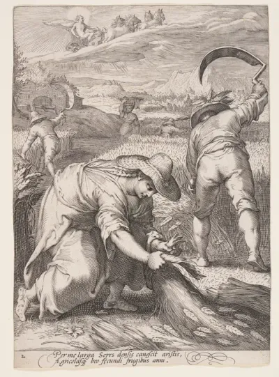 Summer (Peasants Harvesting Wheat), from The Four Seasons