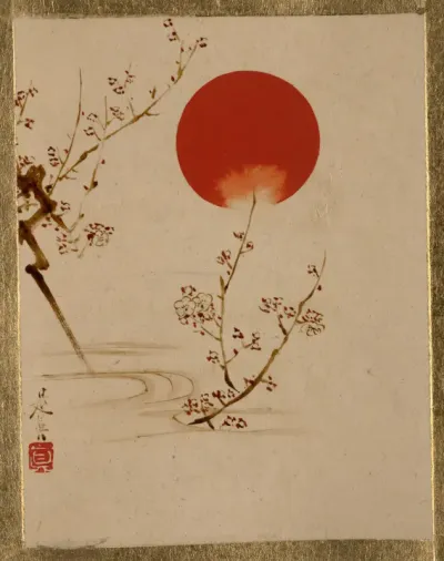 Sun and Plum Branches