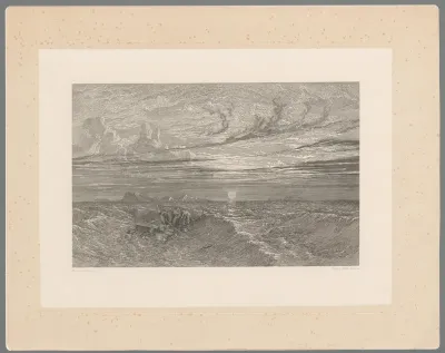 Sunset at Sea after a Storm
