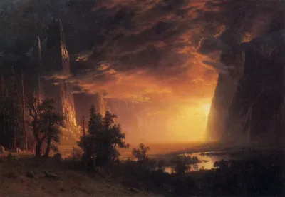 Sunset in the Yosemite Valley