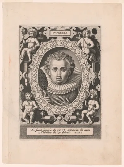 Superbia, plate 1 from The Seven Vices