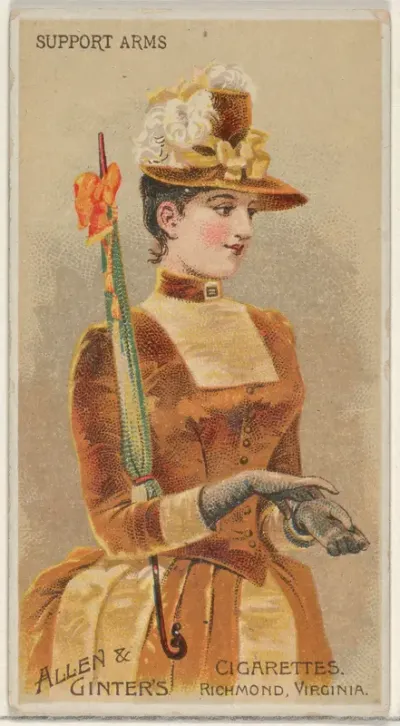 Support Arms, from the Parasol Drills series (N18) for Allen & Ginter Cigarettes Brands