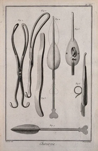 Surgery: surgical instruments, including forceps and instruments to perform a lithotomy