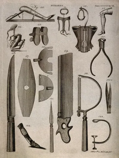 Surgical instruments and protheses
