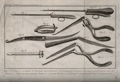 Surgical instruments: eight figures