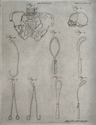 Surgical instruments for midwifery