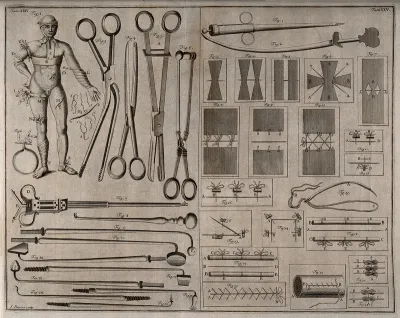 Surgical instruments, including needles and scalpels