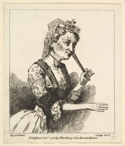 Surprised Woman from Hogarth's "Morning"