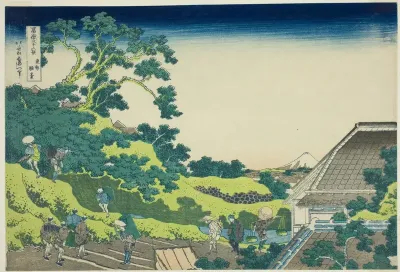 Surugadai in Edo (Toto surugadai), from the series "Thirty-six Views of Mount Fuji (Fugaku sanjurokkei)"