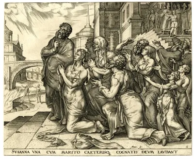 Susanna and her relatives praising the Lord