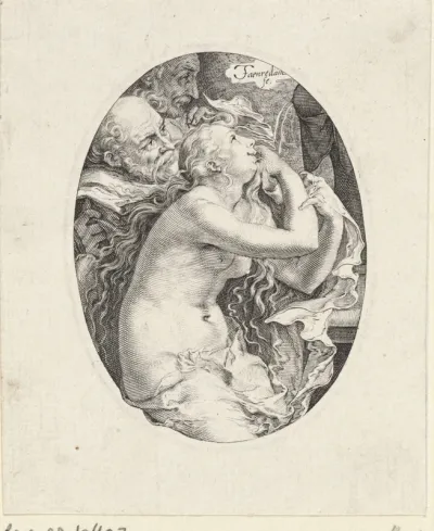Susanna en de ouderlingen in ovaal