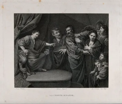 Susanna's innocence is proven by the young prophet Daniel