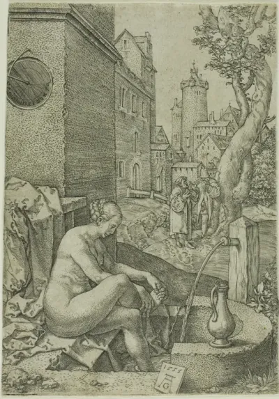 Susanna Surprised by the Elders, from The Story of Susanna