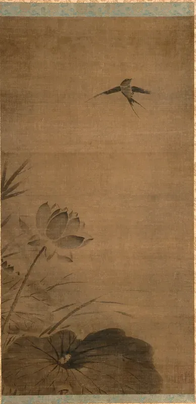 Swallow and Lotus