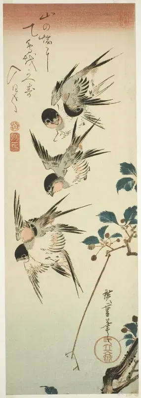 Swallows and Cherry Blossoms