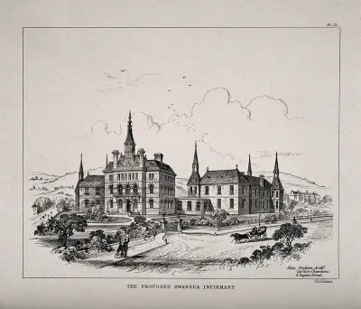 Swansea Infirmary, Swansea: proposed designs