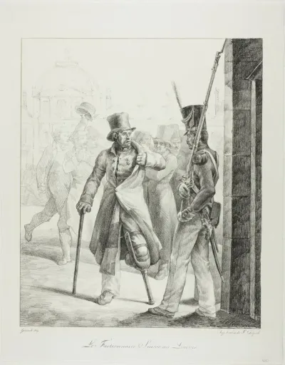 Swiss Sentry at the Louvre