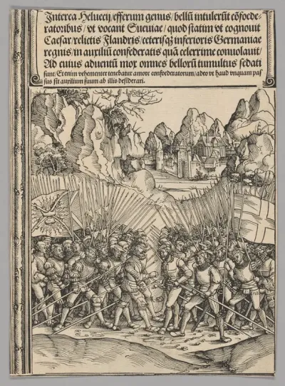 Swiss War, plate 16 from Historical Scenes from the Life of Emperor Maximilian I from the Triumphal Arch
