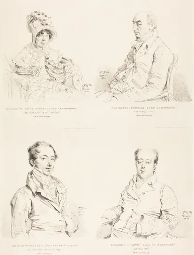 Sylvester (Douglas) Lord Glenbervie; Katherine Anne (North) Glenbervie; Frederic (North) Earl of Guilford; Frederic Sylvester Douglas