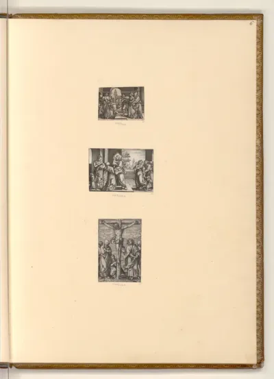Szene aus dem Leben Jesu; Christus am Kreuz
