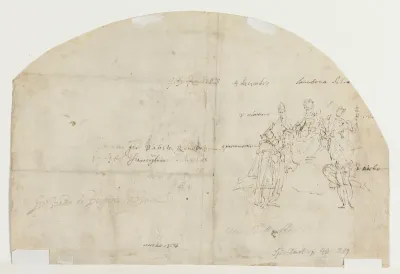 T.h. en sacra conversazione med Hl.Petrus Martyr, Hl.Sebastian, Hl.Lucia og Hl.Roccus omkring Maria med Jesusbarnet. Helgenerne identificeret med kunstnerens egenhændige påskrift
